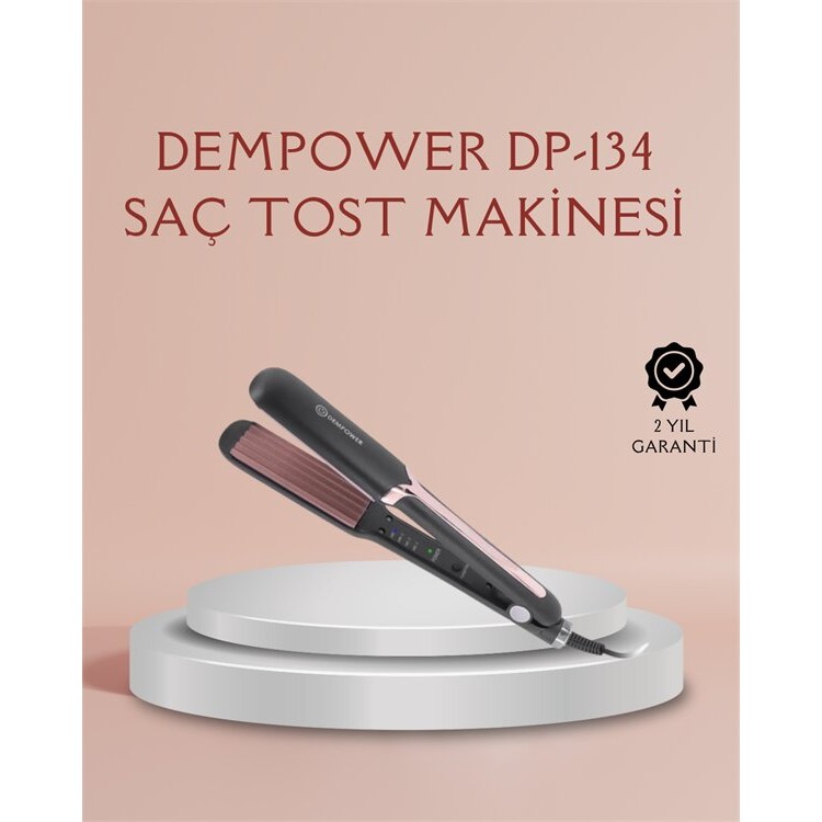 DP-134 Tost Saç Şekillendirici – Hızlı Isınan Kalıcı ve Belirgin Dalgalar İçin İdeal