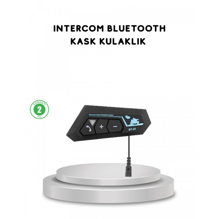 BT22 Helmet Bluetooth Headset 5.0 Noise Cancelingand Hands-Free Operation