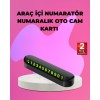 Phosphorescent In-Vehicle Parking Card Numberer