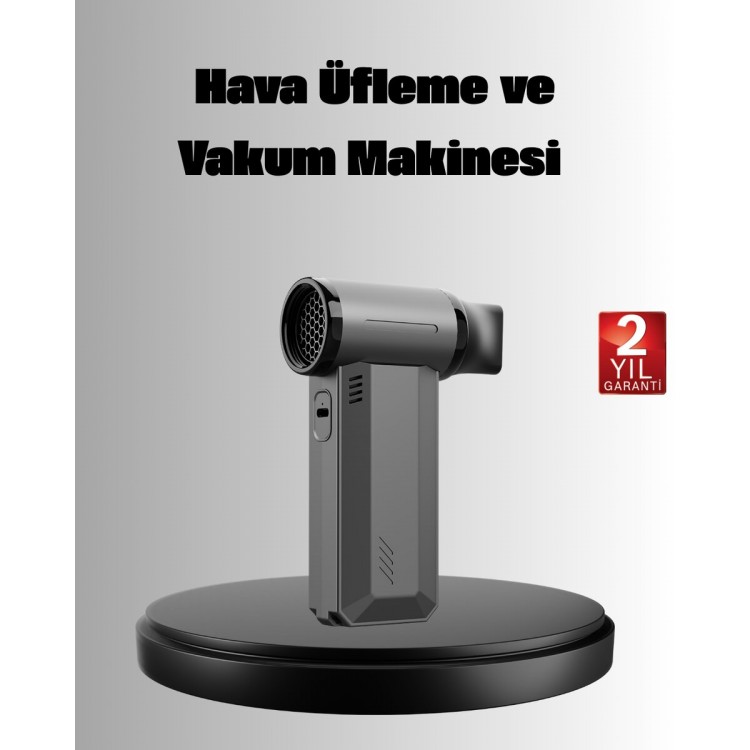 Çok Fonksiyonlu Şarjlı Hava Üfleme ve Vakum Makinesi