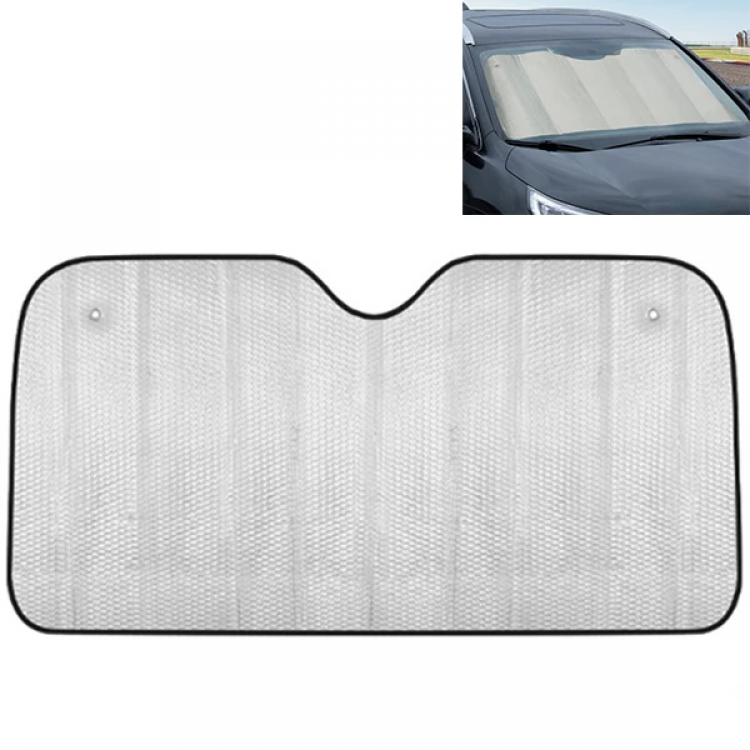 ALLY 5 Layer Aluminum Foldable Car WindshieldSunshade -140x70 Thermal Insulated-(5775)