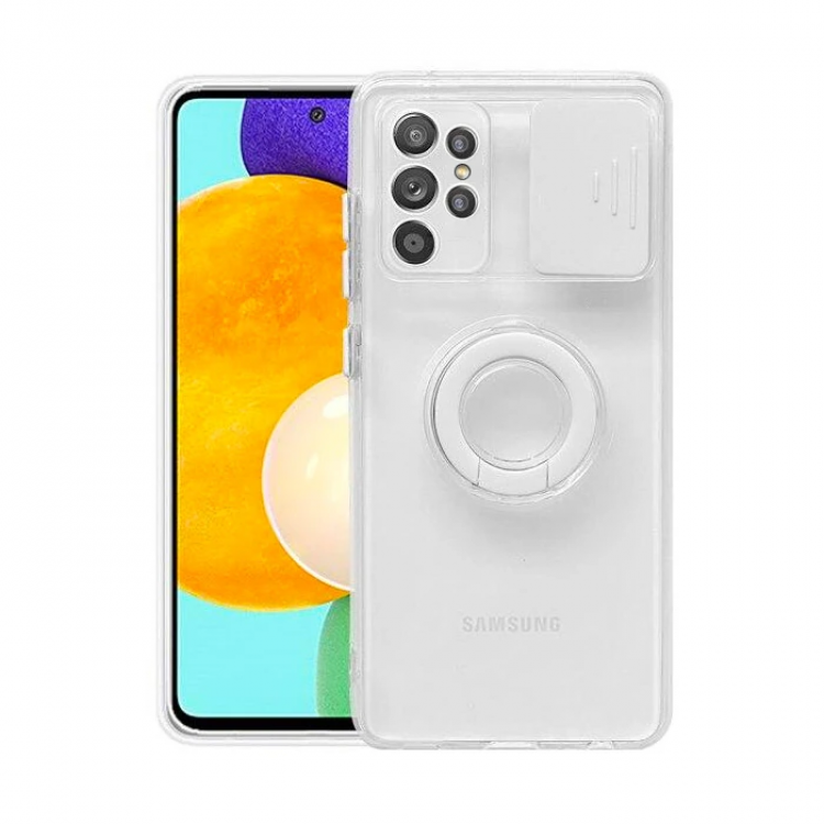Ally SM Galaxy S21 Ultra S30 Ultra CaseSliding Camera Lens Protection Ring Stand Silicone Case-(5775)