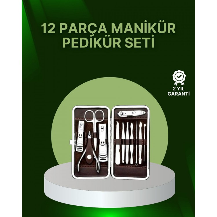 12-Piece Personal Care Set with Special Leather Bag