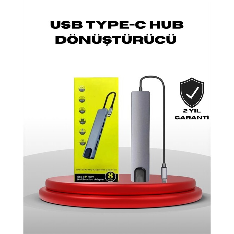 USB‑C Multi-Port with 4K HDMI Output Gigabit EthernetHub