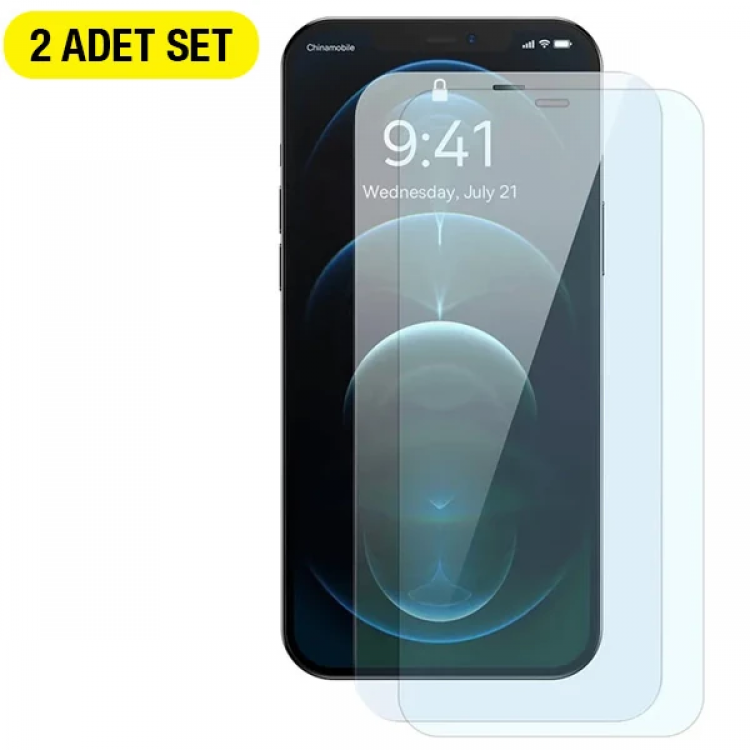 Baseus Crystal 0.3mm iPhone 12 Pro MaxTempered Screen Protector 2 Piece Set-(5775)