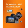 Three-Camera Dash Cam with Full HD Resolution– Parking and Driving Safety