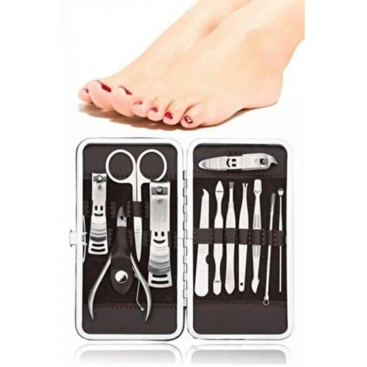 12 Pieces Hand Foot Cleaning Pliers Dirt RemovalApparatus Eyebrow Tweezer
