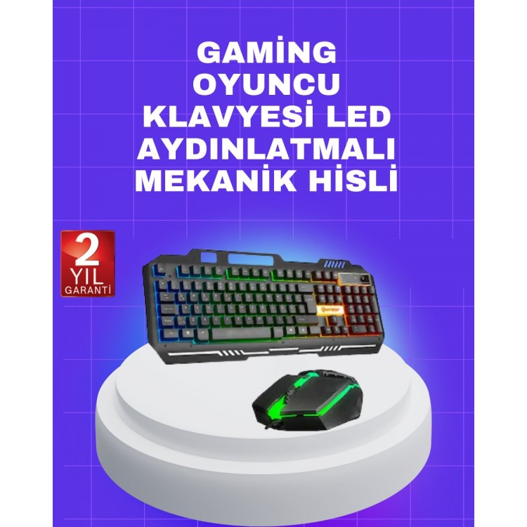 Gaming Klavye Mouse – Çatışmasız Tuş Hızlı Tepki Süresi