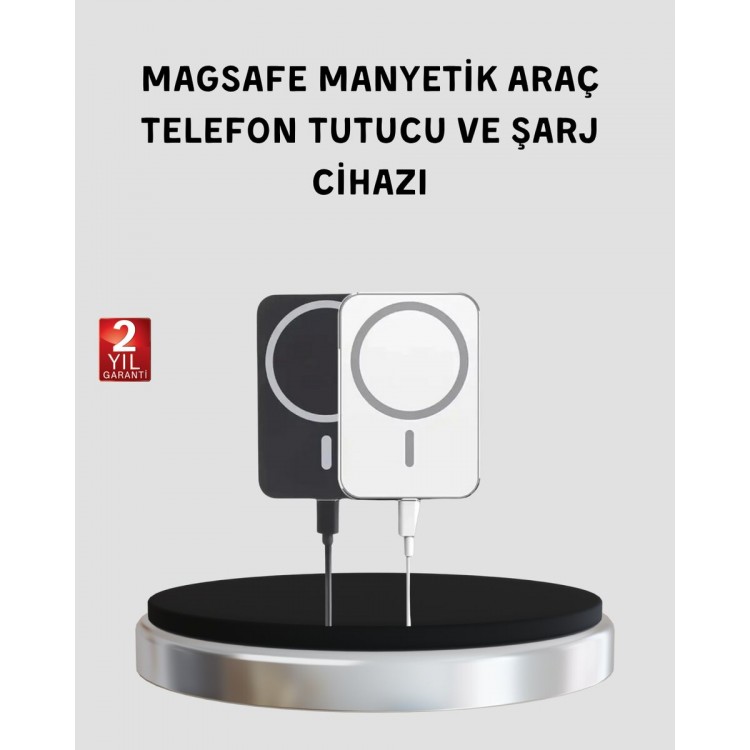 MagSafe Compatible Wireless Powerbank – Strong Magnet FastCharge Compact Design