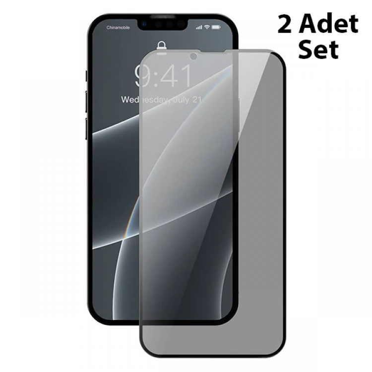 Baseus iPhone 13 Mini 0.23mm Privacy GhostFull Screen Protector 2 Piece Set-(5775)