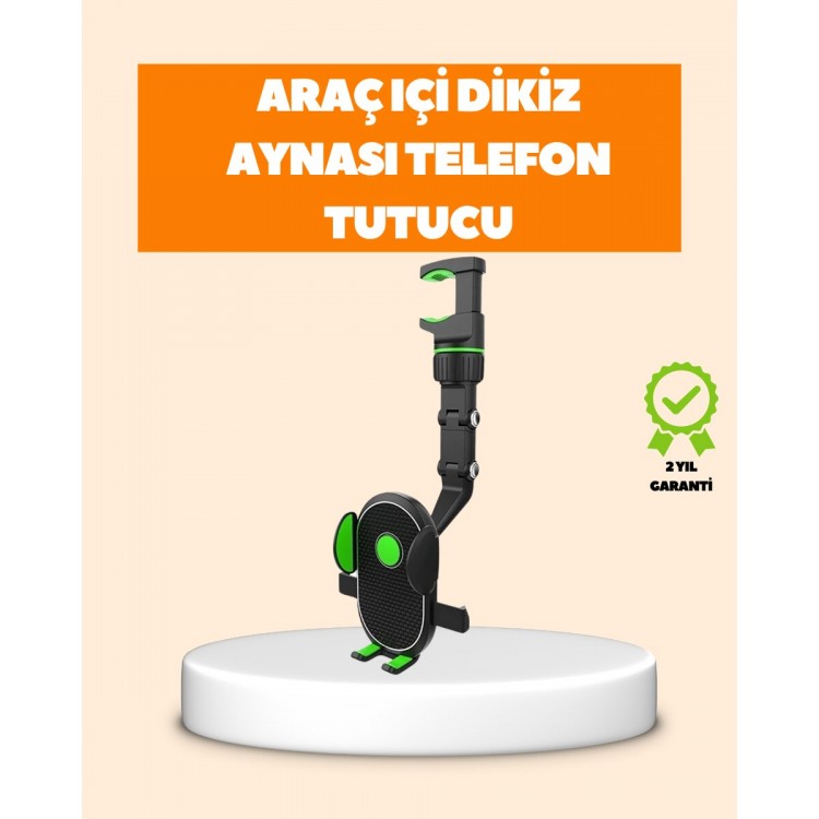 In-Car Rearview Mirror Phone Holder Foldable andIt's Fonksiyonlu