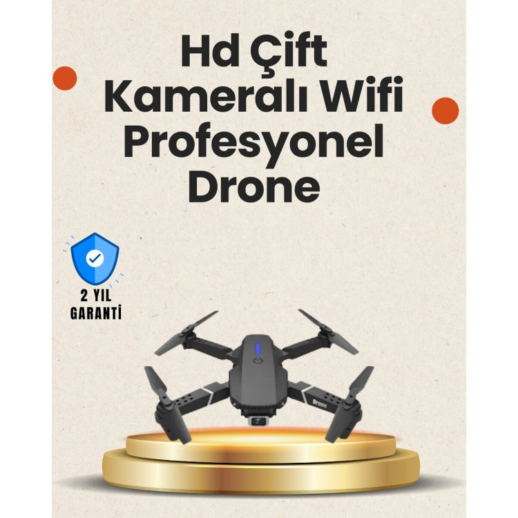 Yükseklik Sabitlemeli Katlanabilir Drone 1080P 4K Kamera Seçenekli