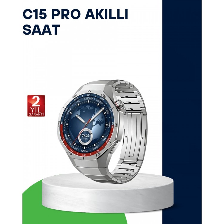 Water Resistant Smart Watch with Heart Rate Monitor