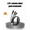 3 in 1 Charging Cable Type-C iOSAndroid Compatible Fast and Safe Charging