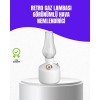 Retro gaz lambası görünümlü hava buhar püskürtücü, klasik tasarımı modern teknolojiyle birleştiren şık ve fonksiyonel bir aromaterapi cihazıdır. Eski gaz lambalarını andıran nostaljik görünümü sayesinde sadece bir buhar makinesi değil, aynı zamanda etkile