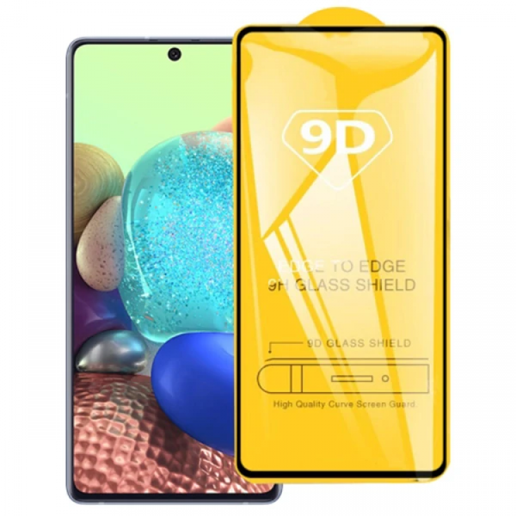 ALLY SM Galaxy A71 9D Full Glue TemperedGlass Screen Protector-(5775)