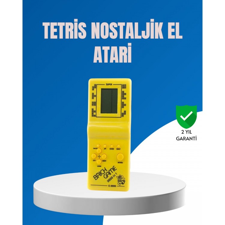 Mini Tetris Handheld Arcade – Portable Retro GameClassic Model with Battery-Operated Console
