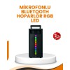 Bu Bluetooth Işıklı Hoparlör, güçlü ses perforBluetooth bağlantısı ile telefon, tablet veya bilgisayarınıza saniyeler içinde bağlanın. 800 mAh şarjlı pili sayesinde 2 saat boyunca müziğin tadını çıkarın. DC kablosu ile hızlı şekilde şarj edilebilir. Hafif