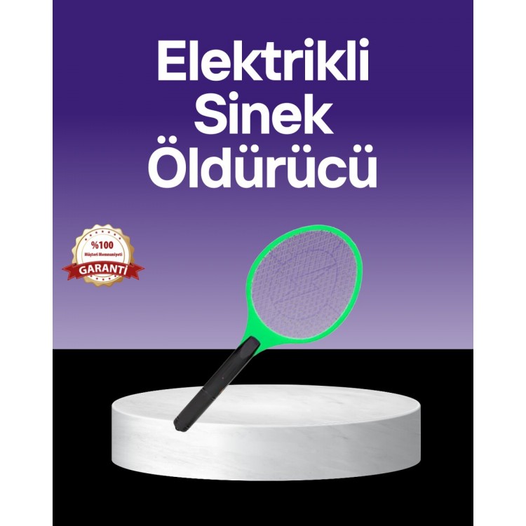 Çocuk ve Evcil Hayvan Dostu Elektrikli Sinek Raketi | Güvenli Kullanım