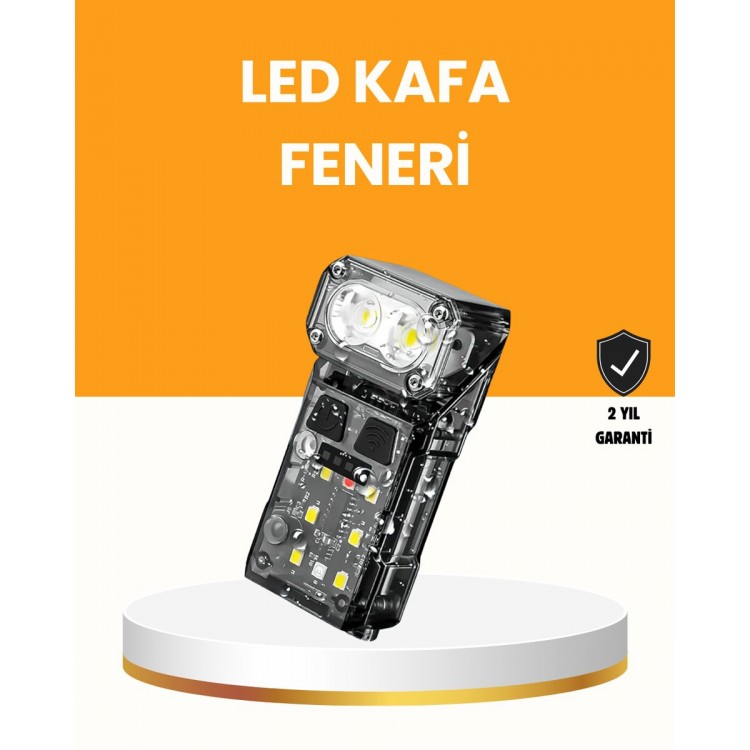 LED Headlight for Camping and Outdoor 10 HoursMagnetic with Battery Sensor
