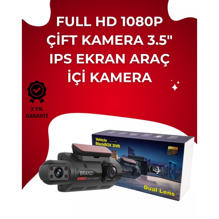 Otomatik Kayıtlı Full HD Araç Kamerası – Döngüsel Kayıt ve Hareket Algılama