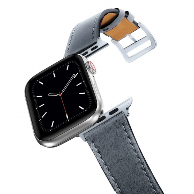 Ally Apple Watch 7-8 45mm 6-5-4 44mm Watch Ultra 49mm Single Coil LeatherStrap Cord 3-2-1 42mm-(5775)