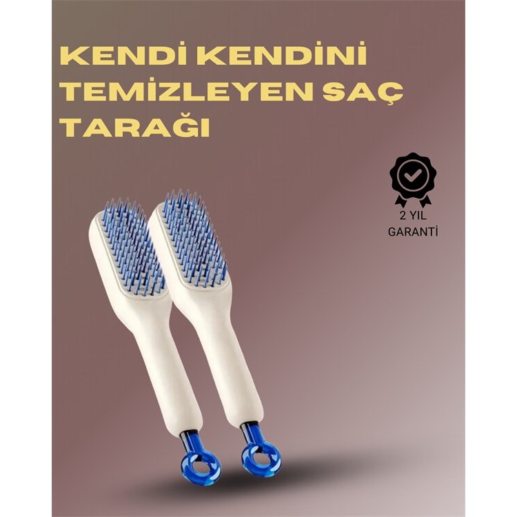 Kendini Temizleyen Masajlı Saç Tarağı – Anti-statik Ergonomik Tasarım