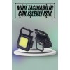 Mıknatıslı Parlak Led Işık 3 Fonksiyonlu Şarj edilebilir Ledli Mini Taşınabilir