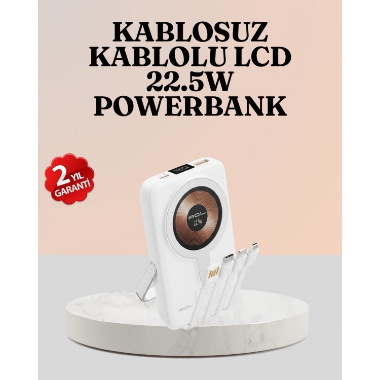Portable Powerbank with Wireless and Wired Charging Support