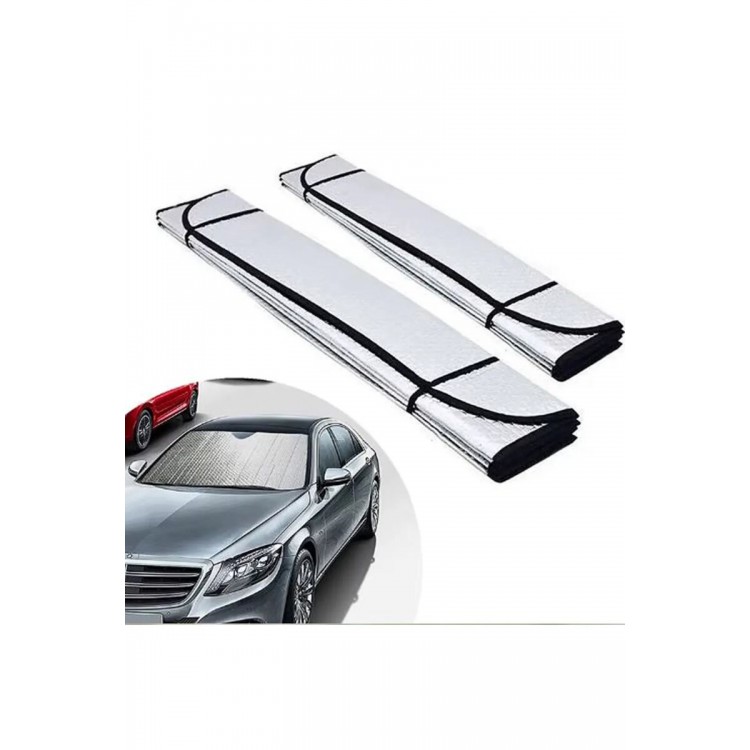 Oto Ön Cam Güneşlik Katlanabilir UV Koruyucu Renault Megane Hyundai i20 Opel Astra Toyota Corolla
