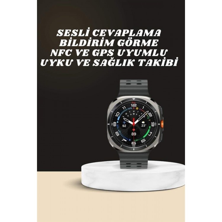 Smart Watch Amoled Screen Bluetooth Connected Health TrackingGPS Compatible