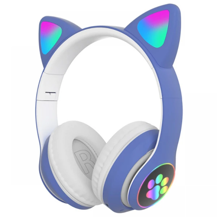 ALLY 23M Cat Ear On-Ear Bluetooth 5.0Wireless Headphone with LED Light-(5775)