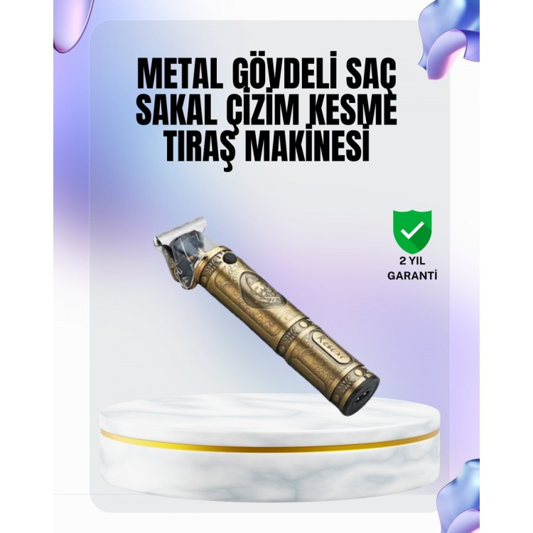 Professional Hair and Beard Clipper with 4 Guide CombsMakinesi