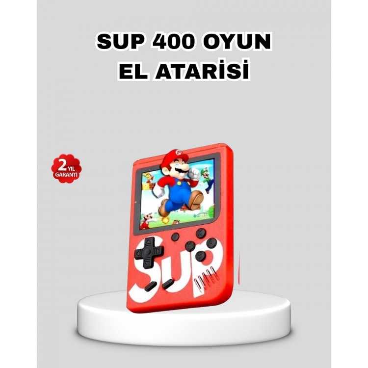 SUP Retro Handheld Console – 500 Games 23 Inch Screen Portable Rechargeable Arcade with Player