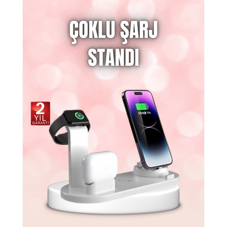Qi Destekli Tüm Cihazlarla Uyumlu Kablosuz Şarj Ünitesi