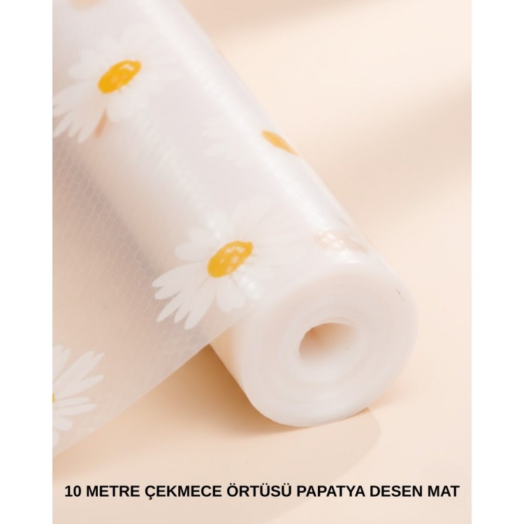 10 Meters Daisy Patterned Non-Stick Non-Slip Drawer Cover