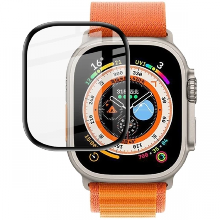 Apple Watch Ultra 49mm 3D Full Coverage ScreenProtective PET+PMMA-(5775)