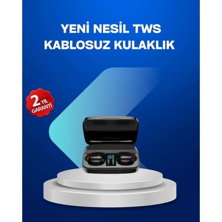A10s TWS Bluetooth 5.0 Kablosuz Kulaklık 1800 mAh Şarj Kutulu