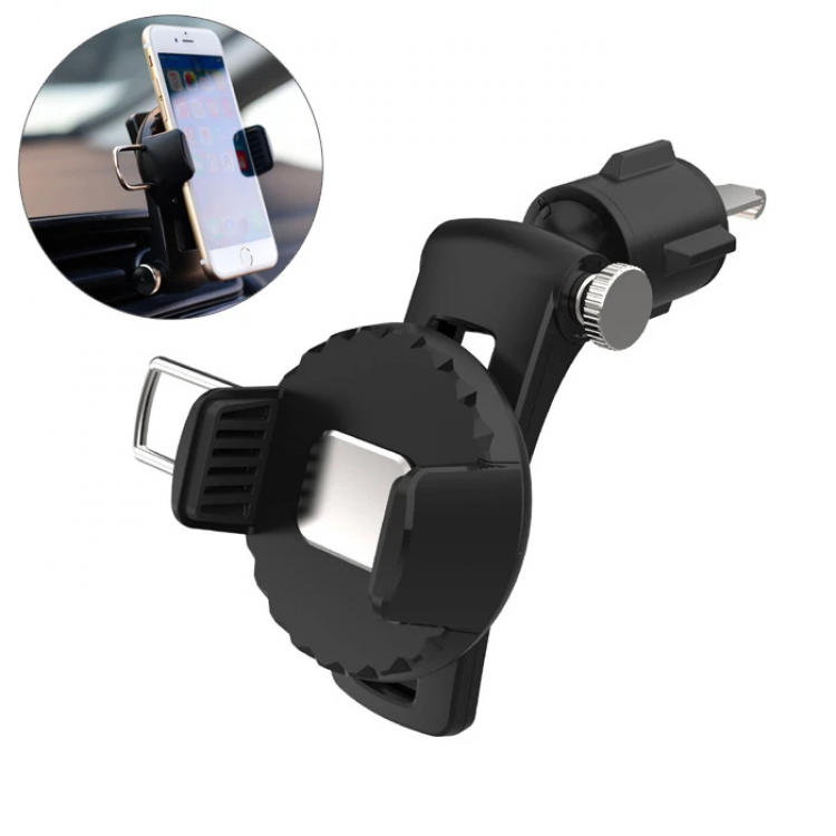 Ally 360 Rotatable Vehicle Air Conditioner Ventilation Section with HookPhone Holder-(5775)