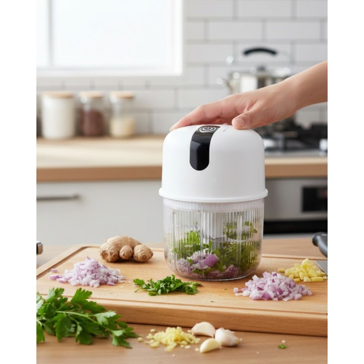 Electric Garlic Chopper Lightweight and Portable