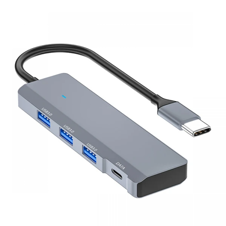 Ally ADS-309C 4in1 Type-C to USB+ Type-C Hub Adapter Converter Converter Coupler-(5775)
