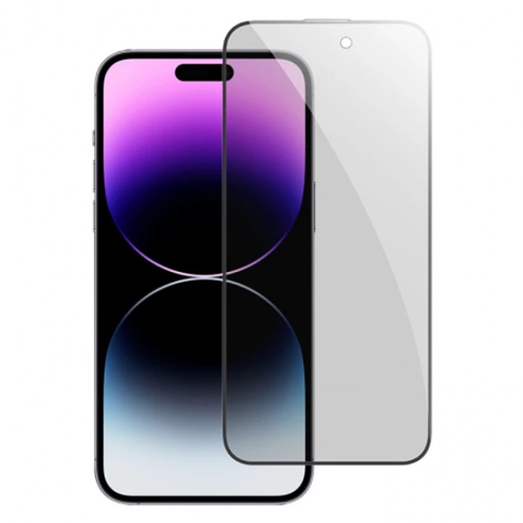 Ally iPhone 14 Pro Privacy Ghost Full ProtectionTempered Glass Screen Protector-(5775)