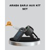 AUX Bluetooth Adapter and 38W Fast Car Chargerdevice Seti