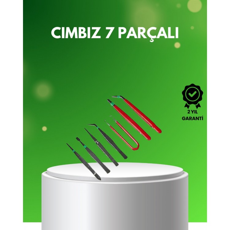 7 Parça Hassas Çelik Cımbız Seti Elektronik ve Saat Tamiri İçin