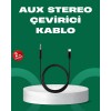 Lightning to 3.5mm Aux Ses Dönüştürücü Kablo 1 Metre Stereo Uyumlu