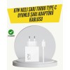 67W Turbo Hızlı Şarj Adaptörü ve Type-C Kablo Güvenli Şarj Teknolojisi