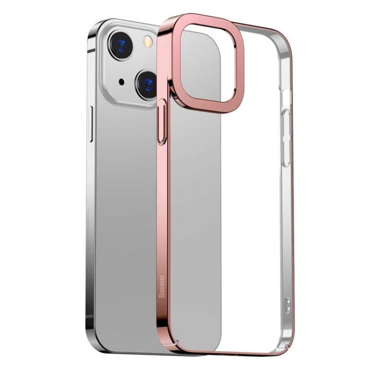 Baseus Glitter iPhone 13 6.1inch Case ColorfulEdge Transparent Silicone-(5775)