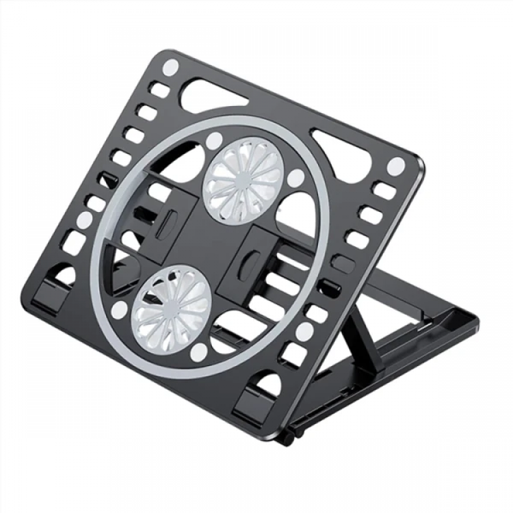 ALLY Adjustable Base Dual Fan Tablet and LaptopCooler Stand-(5775)
