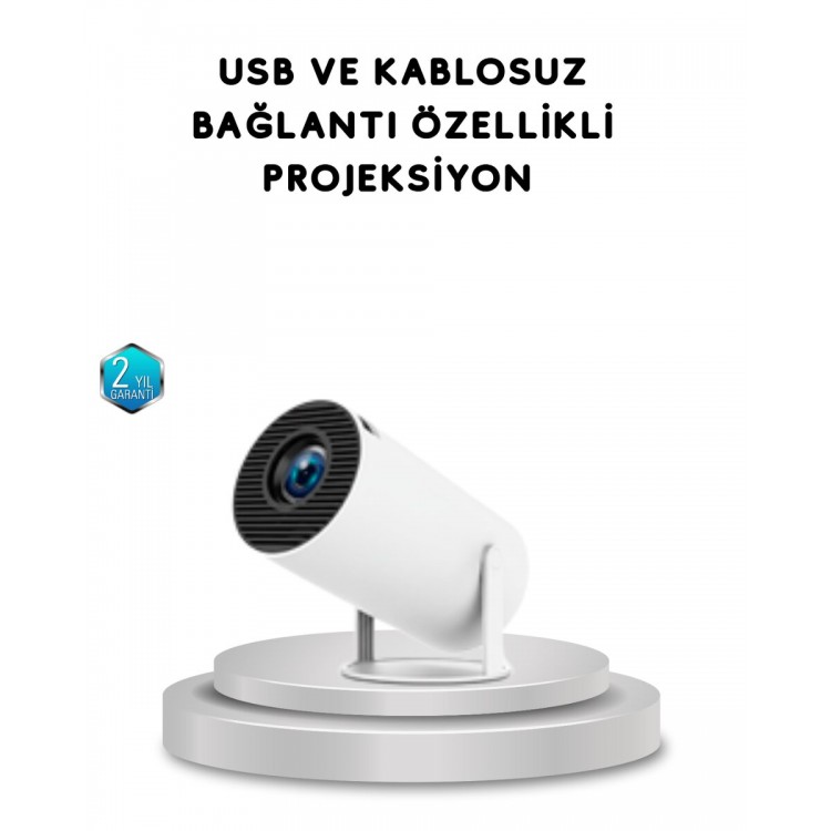 Full HD 4K Compatible Projector 130 InchWidescreen Supported