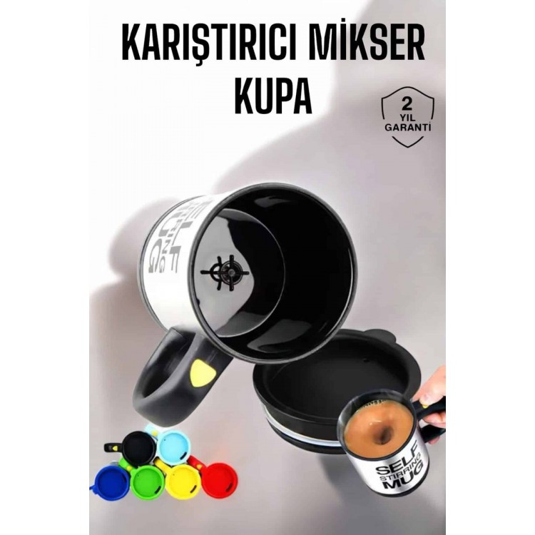 Written Mug Self Stirring Mixer Mug ThermosBardak